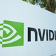The Nvidia logo is displayed on a sign.